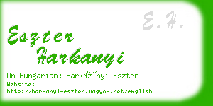 eszter harkanyi business card